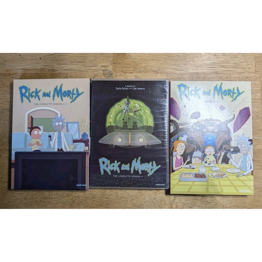 Rick and Morty Complete Seasons 1-5 DVD Lot
